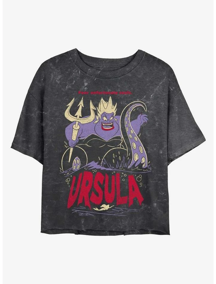 Brand new β Disney The Little Mermaid Ursula The Sea Witch Mineral Wash Crop Girls T-Shirt 𧨠1 Brand new β Disney The Little Mermaid Ursula The Sea Witch Mineral Wash Crop Girls T-Shirt π§¨