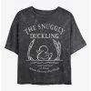 Best deal 💯 Disney Tangled The Snuggly Duckling Mineral Wash Crop Girls T-Shirt 😀
