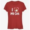Best Sale 🎁 Disney Pixar Big Hero 6 Love My Cat Girls T-Shirt 🎁