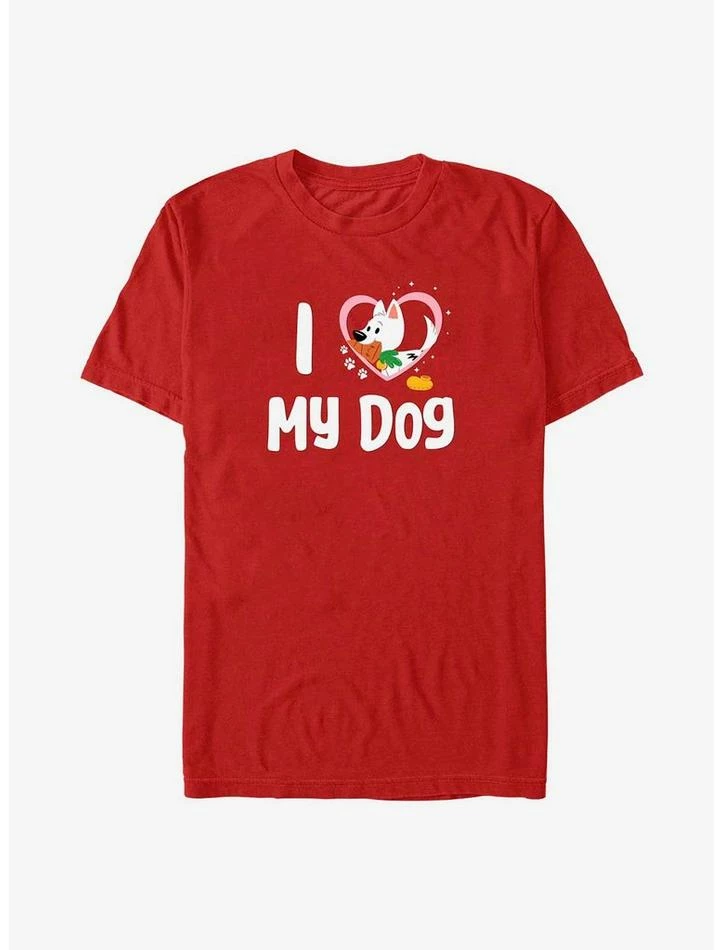 Wholesale ✨ Disney Bolt Love My Dog T-Shirt 👏 1 Wholesale ✨ Disney Bolt Love My Dog T-Shirt 👏