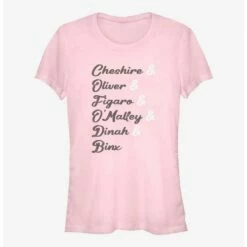 Best Pirce 👍 Disney Channel Cheshire, Oliver, Figaro, O'Malley, Dinah, Binx 👏 Girls T-Shirt ✨