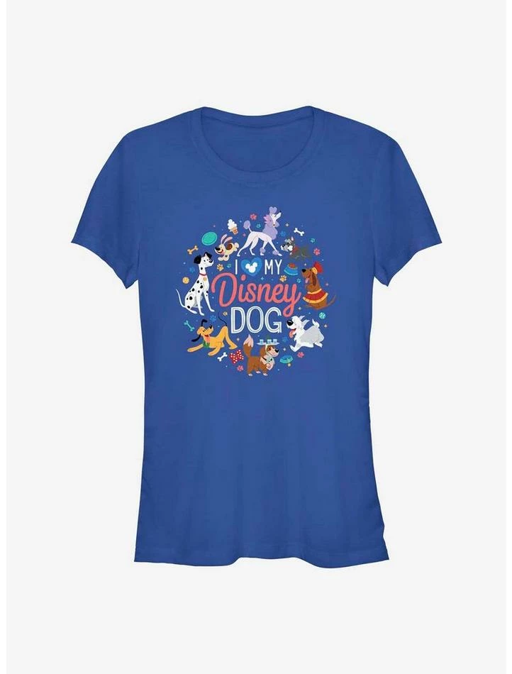 Promo 😍 Disney Channel I Love Disney Dogs Girls T-Shirt 😀 1 Promo 😍 Disney Channel I Love Disney Dogs Girls T-Shirt 😀