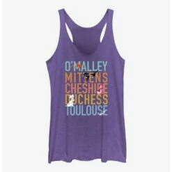 New 🌟 Disney Channel O'Malley, Mittens, Cheshire, Duchess, Toulouse Girls Tank 😍