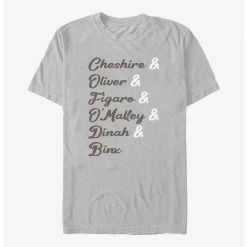 Cheap ⭐ Disney Channel Cheshire, Oliver, Figaro, O'Malley, Dinah, Binx T-Shirt ✨