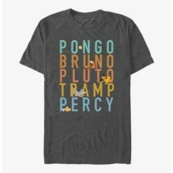 Best deal 👏 Disney Channel Pongo, Bruno, Pluto, Tramp, Percy T-Shirt 🔔