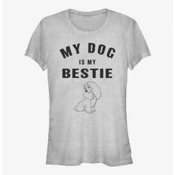 Cheapest 👍 Disney Lady and the Tramp Lady Is My Bestie Girls T-Shirt 😉