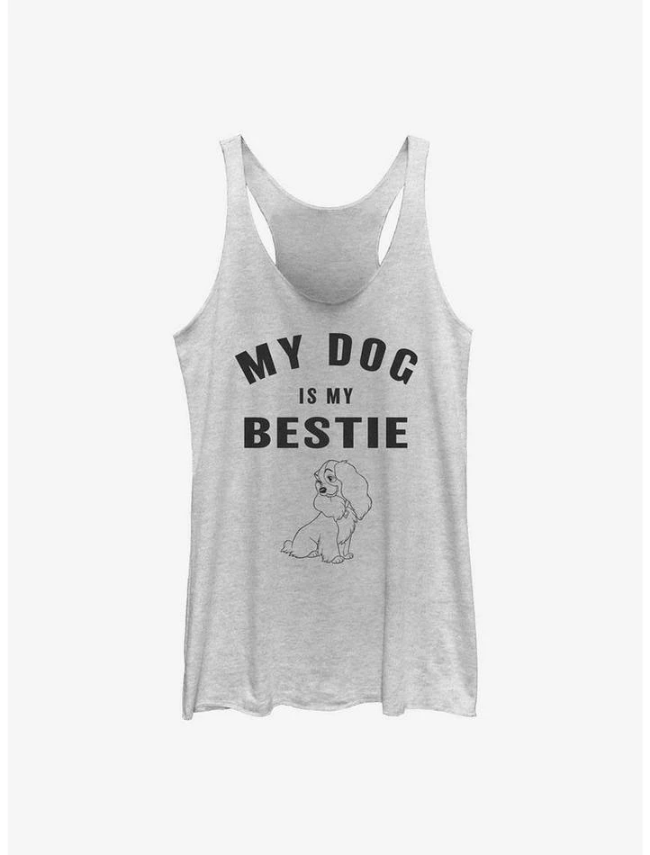 Discount 😀 Disney Lady and the Tramp Lady Is My Bestie Girls Tank 🥰 1 Discount 😀 Disney Lady and the Tramp Lady Is My Bestie Girls Tank 🥰