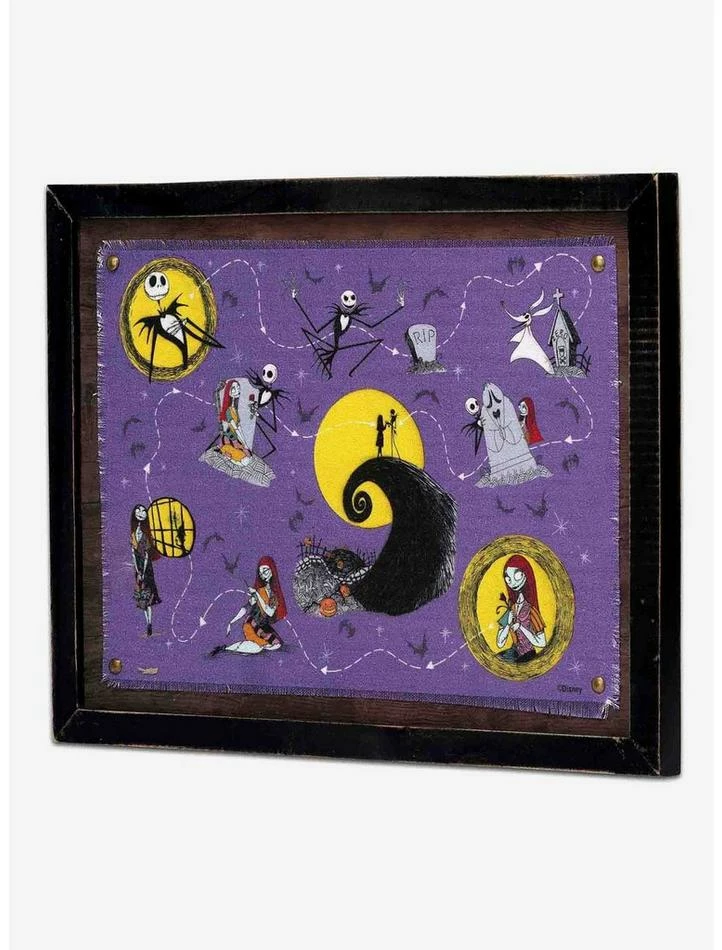 Cheap π Disney The Nightmare Before β Christmas Halloween Town Map Framed Canvas Wall Decor π 2 Cheap π Disney The Nightmare Before β Christmas Halloween Town Map Framed Canvas Wall Decor π - Image 2