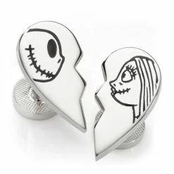 Cheapest ⭐ Disney The Nightmare Before Christmas Jack & Sally Simply Meant to Be Cufflinks 🤩