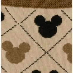 Cheap 🎉 Disney Mickey Mouse Silhouette Diamond Tan Socks 🛒 -Dressup Outfits Shop 19953866 av2