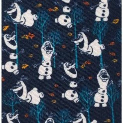 Hot Sale 👍 Disney Frozen Olaf Navy Pattern Men's Tie 👏 -Dressup Outfits Shop 19953870 av3