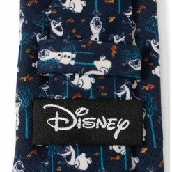 Hot Sale 👍 Disney Frozen Olaf Navy Pattern Men's Tie 👏 -Dressup Outfits Shop 19953870 av4