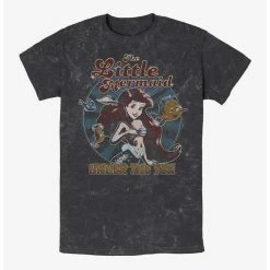 Outlet 🥰 Disney Princesses Ariel Mineral Wash T-Shirt 👏