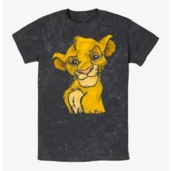 Top 10 ⌛ Disney The Lion King Simba Crown Prince Mineral Wash T-Shirt 🥰
