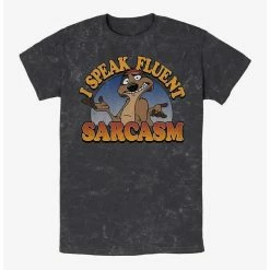 Best deal 🧨 Disney The Lion King Timon Fluent Sarcasm Mineral Wash T-Shirt 🌟