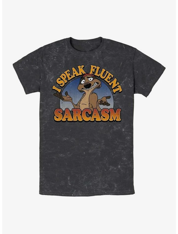 Best deal 𧨠Disney The Lion King Timon Fluent Sarcasm Mineral Wash T-Shirt π 1 Best deal 𧨠Disney The Lion King Timon Fluent Sarcasm Mineral Wash T-Shirt π