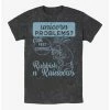 Promo 😀 Disney Pixar Onward Call Rubbish n' Rainbows Mineral Wash T-Shirt 👏