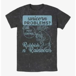 Promo 😀 Disney Pixar Onward Call Rubbish n' Rainbows Mineral Wash T-Shirt 👏