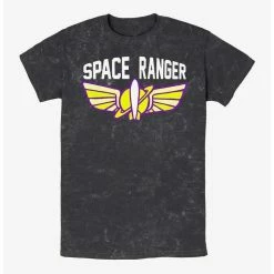 New 👏 Disney Pixar Toy Story Buzz Space Ranger Logo Mineral Wash T-Shirt 😉