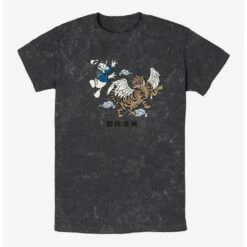 Cheap 👍 Disney Donald Duck Flying Tiger Mineral Wash T-Shirt ✔️