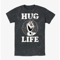 Budget ❤️ Disney Frozen Olaf Hug Life Mineral Wash T-Shirt ⌛