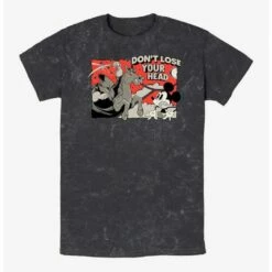 Best deal 🎉 Disney Mickey Mouse Don't Lose Your Head Mineral Wash T-Shirt ⌛