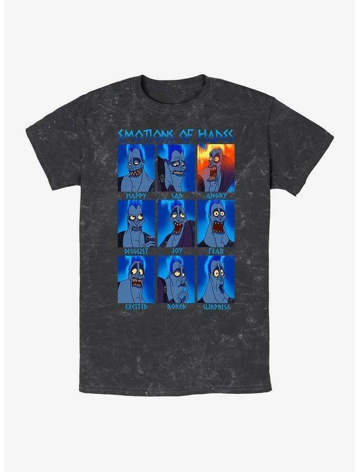 Hot Sale 🔥 Disney Villains Hades Emotions Mineral Wash T-Shirt 🎉 1 Hot Sale 🔥 Disney Villains Hades Emotions Mineral Wash T-Shirt 🎉