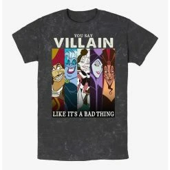 New ✔️ Disney Villains You Say Villain Like It's A Bad Thing Mineral Wash T-Shirt ⭐