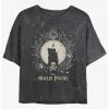 Flash Sale ✨ Disney Hocus Pocus Black Flame Mineral Wash Girls Crop T-Shirt ⭐