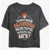 Deals 🎁 Disney Hocus Pocus Winnie Another Glorious Morning Mineral Wash 🥰 Girls Crop T-Shirt ❤️