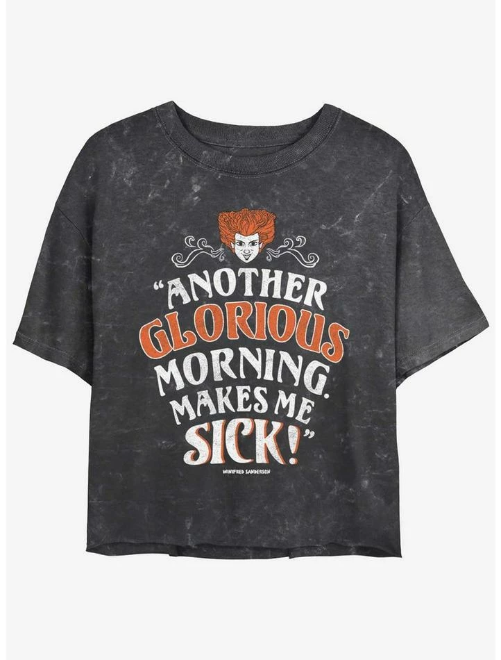 Deals 🎁 Disney Hocus Pocus Winnie Another Glorious Morning Mineral Wash 🥰 Girls Crop T-Shirt ❤️ 1 Deals 🎁 Disney Hocus Pocus Winnie Another Glorious Morning Mineral Wash 🥰 Girls Crop T-Shirt ❤️