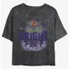 Best reviews of ⌛ Disney The Nightmare Before ⌛ Christmas King of Fright Mineral Wash Girls Crop T-Shirt 👍
