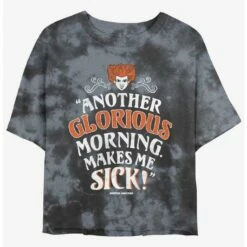 Budget ⭐ Disney Hocus Pocus Winnie Another Glorious Morning Tie-Dye 😍 Girls Crop T-Shirt ❤️