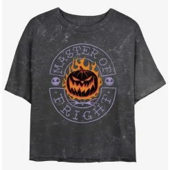 Coupon ⭐ Disney The Nightmare Before Christmas Master of Fright Mineral Wash Girls Crop T-Shirt 😍