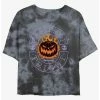 Flash Sale 👍 Disney The Nightmare Before Christmas Master of Fright Tie-Dye Girls Crop T-Shirt 💯