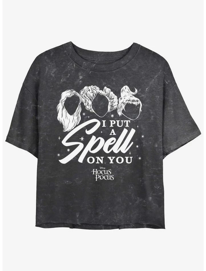 Best Sale 𧨠Disney Hocus Pocus Sanderson Sisters I Put A Spell On You Mineral Wash Girls Crop T-Shirt π 1 Best Sale 𧨠Disney Hocus Pocus Sanderson Sisters I Put A Spell On You Mineral Wash Girls Crop T-Shirt π