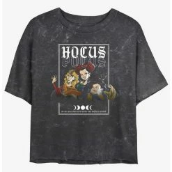 Best deal 😉 Disney Hocus Pocus The Sanderson Sisters Mineral Wash Girls Crop T-Shirt 🤩