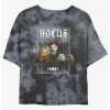 Cheap ❤️ Disney Hocus Pocus The Sanderson Sisters Tie-Dye Girls Crop T-Shirt ✔️