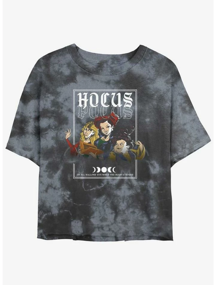Cheap ❤️ Disney Hocus Pocus The Sanderson Sisters Tie-Dye Girls Crop T-Shirt ✔️ 1 Cheap ❤️ Disney Hocus Pocus The Sanderson Sisters Tie-Dye Girls Crop T-Shirt ✔️