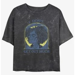 Best Pirce 🧨 Disney Hocus Pocus Tombstone Billy Mineral Wash Girls Crop T-Shirt ✨