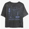 Flash Sale 🌟 Disney Hocus Pocus Transformation Spell Lyrics Mineral Wash 🥰 Girls Crop T-Shirt ❤️
