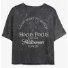 Buy 💯 Disney Hocus Pocus ⌚ Watch Hocus Pocus and Eat Candy Mineral Wash Girls Crop T-Shirt 🌟