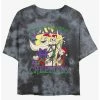Brand new 🛒 Disney The Nightmare Before Christmas Season's Creepings Tie-Dye Girls Crop T-Shirt 🔔