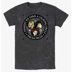 Coupon 😀 Disney Hocus Pocus Sanderson Sisters Calming Circle Mineral Wash T-Shirt 👍
