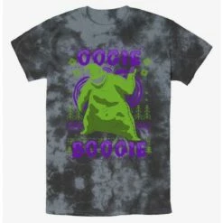 Outlet 💯 Disney The Nightmare Before Christmas Oogie Boogie Christmas Tie-Dye T-Shirt 😀
