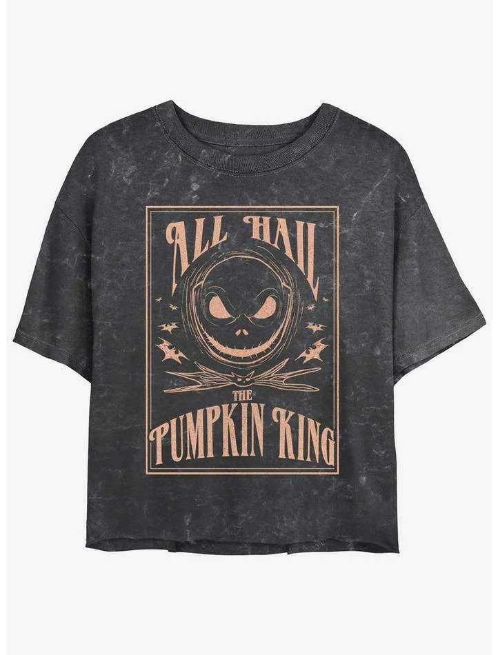 Best deal ๐งจ Disney The Nightmare Before Christmas Hail Jack The Pumpkin King Mineral Wash Girls Crop T-Shirt ๐ 1 Best deal ๐งจ Disney The Nightmare Before Christmas Hail Jack The Pumpkin King Mineral Wash Girls Crop T-Shirt ๐