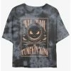 Promo 🔥 Disney The Nightmare Before Christmas Hail Jack The Pumpkin King Tie-Dye Girls Crop T-Shirt 🛒