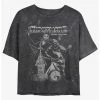 Best Sale ✔️ Disney The Nightmare Before 🎉 Christmas Jack and Boogie Mineral Wash 😀 Girls Crop T-Shirt ⭐