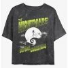 Discount 👏 Disney The Nightmare Before Christmas Moonlit Jack Skellington Mineral Wash Girls Crop T-Shirt 🤩