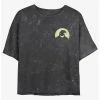 Best Pirce 💯 Disney The Nightmare Before Christmas Oogie Boogie Pocket Mineral Wash Girls Crop T-Shirt ✔️